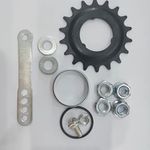 DONSP1986 Bicycle Coaster Brake Hub Sprocket Kit/Bike Brake Rear Hub,(Silver 18T Kit)