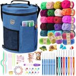 MIAOKE 79pc Crochet Kit, Large Knit