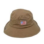 R&D Cotton Bucket hat Cap for boy or Girl with Sunshade Summer caps (Brown)