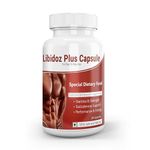 Libidoz Plus Testosterone Booster & Vitality Capsule Improves Libido Muscle Mass Energy Levels and Mood Suitable for Vegetarians and Vegans