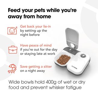 Cat Mate Automatic Pet Feeder – C200 Dual Meal Timer