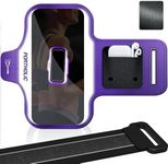PORTHOLIC 2025 Running Armband Water Resistant Sports Phone Holder Case with Extension Strap,Card Slot Up to 6.9" Phone for iPhone 17/16/15/14/13 Plus Air Pro Max XR/XS, Galaxy S25/24/S10