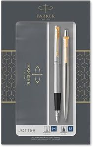 Parker Jotter Ballpoint and Fountain Pen Gift Set (Pack of 2)