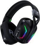 WESEARY Wireless Gaming Headsets for PS5, PS4, PC, Switch, Mac, 7.1 Stereo Bluetooth Gaming Headphones with 50mm Drivers, 2.4GHz USB Gamer Headphones with Crystal-Clear Mic, 50Hr Battery, Cool RGB