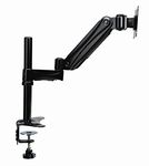 DoubleSight Single Monitor Gas Spring Flex Arm Fully Adjustable Height Tilt Pivot VESA 75mm/100mm up 27" Monitor