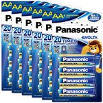 Panasonic Evolta AA Alkaline 1.5V Battery, 20 Times Longer Lasting Than Standard zinc Carbon Batteries,Anti-Leak Seal,Protects Power for up to 10 Years-Pack of 24