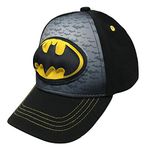 DC Comics Batman Toddler Boys Black 3D Baseball Cap, Age 2-5