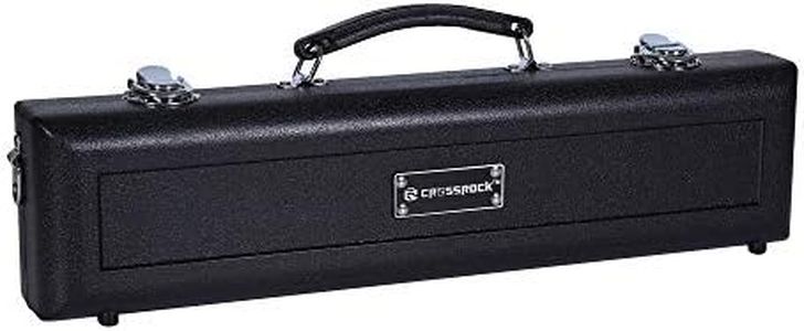 Crossrock ABS Hard-shell Case for Standard C Foot Flute with Single Shoulder Strap-Black(CRA862FLBK)