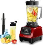 CRANDDI Red Smoothie Blender, 1500 Watt Professional Commercial Blender with 70oz Pitcher for Family Size Frozen Smoothies and Drinks, Built-in Pulse & 10-speeds Control, 010 Red