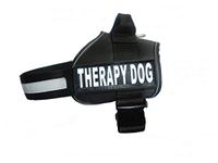 Therapy Dog Harness Service Working Vest Jacket,Purchase Comes with 2 Therapy Dog Reflective Removable Patches. Please Measure Dog Before Ordering.