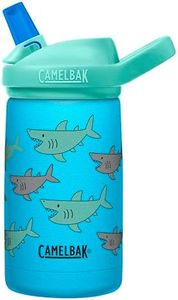 CamelBak Eddy+ Kid's Vacuum Insulated Stainless Steel Water Bottle, School of Sharks