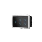 Goldmedal 3Module I-Touch Wifi 4 Gang Switch With Master (White)| Home Automation | No Gateway Required | Works with iWorld APP, Amazon Alexa, Google Assistant & RF Remote