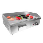 ALDKitchen Flat Top Griddle | Teppanyaki Grill with Single Thermostat | Commercial Griddle | 21.00’ x 16.00’ | 110V (Flat 21"х16")