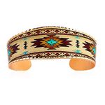 FRONT LINE JEWELRY Native American Bracelets Cuff Open Cuff Made From 99.9% Pure Solid Copper with a Gift Box; Showcase Captivating Animal/Frida/Sasquatch/Skull Designs More, 6 20 inch, Copper,