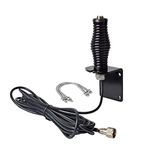 UAYESOK Heavy-Duty Antenna Spring Mount Bracket SO239 Fitting, Outdoor Mobile Radio Antenna Mounting Kit for PL259 Antenna HT Mobile Transceiver Off-road Vehicle Truck Jeep SUV Car