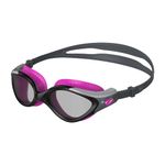 Speedo Women's Futura Biofuse Flexiseal Swimming Goggles, Ecstatic Pink/Black/Smoke, One Size