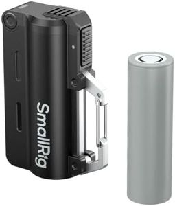SMALLRIG Mini Portable Charger, 5000mAh 21x70mm 3.6V Rechargeable Battery Capsule with 20W Fast Charging, Aviation Aluminum Carabiner EDC Battery Case for DJI, Insta360, Action Cameras, Phones