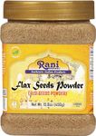 Rani Flax Seeds Powder (Alsi, Linum usitatissimum) 15.8oz (450g) PET Jar ~ All Natural | Gluten Friendly | Non-GMO | Kosher | Vegan | Indian Origin