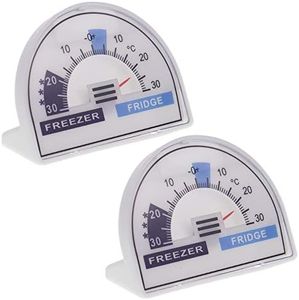 2 Pack Fridge Freezer Thermometer Dial With Recommended Temperature Zones Cooler Chiller