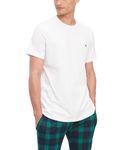 Tommy Hilfiger Men's Flag Crew Neck Tee, White, Large