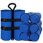 Canopy Weight Bags for Pop up Canopy Tent, 1680D Heavy Duty Leg Canopy Weights Sand Bags for Instant Outdoor Sun Shelter Canopy/Patio Umbrella, Set of 4 (240 LBS, Blue)