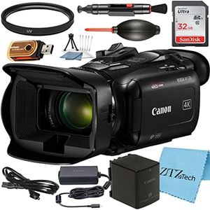 Canon Vixia HF G70 UHD 4K Camcorder with SanDisk 32GB Memory Card + UV Fliter + ZeeTech Accessory Bundle
