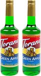 Torani Green Apple Flavour Syrup, 750ml bottle, 2 Pack