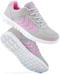 DUOYANGJIASHA Sneakers for Women Running Shoes: Slip On Casual Walking Shoes Non Slip Comfortable Fashion Tennis Shoes Mesh Lightweight Sneaker for Work, Pink, 6