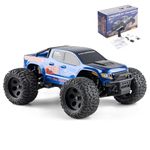 FMS 1/24 RC Monster Truck Colorado FMT24 Fast Drift RC Car Licensed Chevy RC Offroad RTR Electric Hobby Radio Controlled Truck 4x4 Waterproof High Speed Remote Control Car for Adults (Blue)…