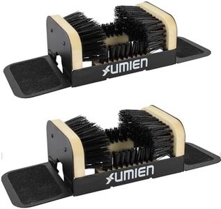 Umien™ 2 Pack Boot Scraper Outdoor Shoe Brush with Flaps - Heavy-Duty Shoe Cleaner and Boot Scrubber for Mud, Dirt, and Snow - Durable Weather-Resistant Outdoor Shoe Cleaning Tool