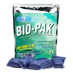 Walex Bio-Pak RV Marine Natural Enzyme Black Holding Tank Deodorizer Drop-Ins, Camper, Boat, Camping Cassette Toilet Pods, Mint, 50 Pack