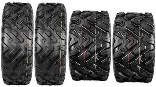 Set of 4 All-Terrain ATV/UTV Tires 23x7-10 & 22x10-10, 6PR ATV Tire for Trail Riding, Mud, Sand, Farm & Outdoor Work,DAV121