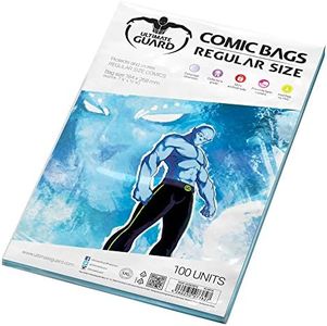 Ultimate Guard Comic Bags - Regular Size, 100-Pack - Premium Protection for Comic Book Collectors