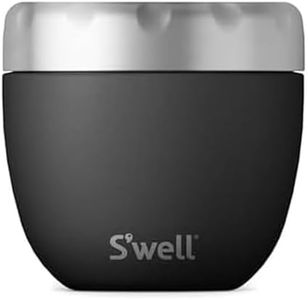 S'well Eats Stainless Steel Food Bowls, 21.5oz, Onyx, Triple-Layered Vacuum-Insulated Containers Keeps Food Cold for 11 Hours and Hot for 7 Hours, Condensation Free, BPA Free