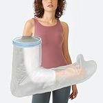 Adult Arm Cast Cover for Shower Waterproof Shower Bandage and Cast Protector Watertight Protection to Cast, Wounds and Surgery 100% Reusable (Full Arm 25" 17" 7.4")