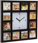 Neil Enterprises Inc. Photo Clocks - Holds 12 Photos - Pack of 12 Clocks