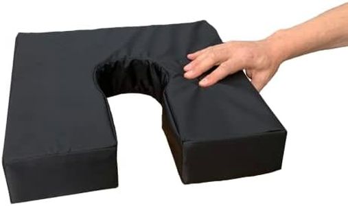 Gar Medical Coussin Anti-escarres Forme Fer à Cheval Imperméable Respirant Mousse Anatomique Confort HR, Coussin pour Hémorroïdes et Coccyx Unisexe, Coussin Orthopédique.