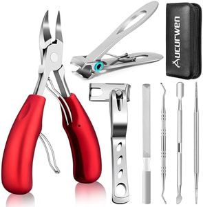 Podiatrist Toenail Clippers for Seniors Thick Toenails, Professional Pedicure Tools Kit, Toe Nail Clippers Adult Thick Nails Long Handle, Ingrown Toenail Tool Removal Kit for Seniors, Men, Pedicure