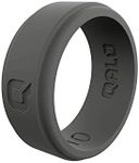QALO Standard Men's Charcoal Step Edge Ring (Pack of 3) (Size 12)
