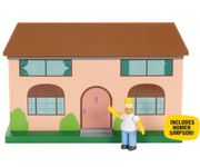 THE SIMPSONS Living Room Diorama House Playset by JAKKS Pacific, Includes 6cm Scale Homer Figurine and Accessories, Fun Interactive Features, for Kids and Collectors