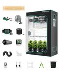 MARS HYDRO Grow Tent Kit Complete 2x4ft TSL 2000W LED Grow Light Dimmable Grow Tent Complete System, 24"x48"x70" Hydroponic Grow Tent 1680D Growing Tent Set Full Spectrum Grow Kit, Grow Tent Clip Fan