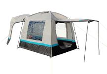 OLPRO Snug Tailgate Awning with Poles – Driveaway Campervan Tent for Cars, Vans & SUVs – Rear or Side Fitting Car Tailgate Tent, Universal Camping Awning for Vehicles up to 2.5m Tall