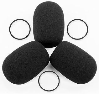 LEFXMOPHY for Bose A20 Aviation Headset Mic cover, Replacement for Bose A30 Microphone Spongue Pop filter 3-Pack Foam Cover WindScreen (Not for Proflight Series 2)