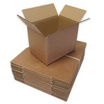 RelianceUK Pack of 20 Single Wall 9x6x6 Inches Cardboard Boxes | Small Postal Box for Shipping & Packaging 229 X 152 X 152mm | Ideal for Mailing Small Parcel Items