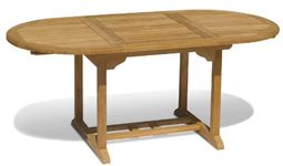 Jati Oxburgh Teak Hardwood Garden Table - Single-Leaf Extending 1.2-1.8m Brand, Quality & Value