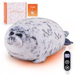 Electric Heating Pad for Period Cramps, Cuddly Soft 14" Seal Plush with a Hot Soft Belly USB Powered, Menstrual Heating Pad Neck Shoulder Pain Relief, Gift for Daughter Wife Period Heating Pad