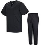 MISEMIYA - Uniforms Unisex Scrub Set – Medical Uniform with Scrub Top and Pants - Ref.8178 - X-Large, Black 21