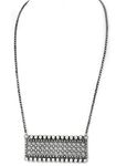 Shyle 925 Sterling Silver Chain Necklace, Tattva Flora Jali Statement Necklace, Well Stamped with 925, Handcrafted Oxidized Silver Chain Necklace, Gift for Her, Long Chain