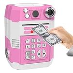 Honeystar Piggy Bank for Kids, Teen Girls Gift Ideas 8-12 Years Old Birthday Toy for Kids 6 7 8 9 10 Years Old Cute Stuff Kawaii Pink