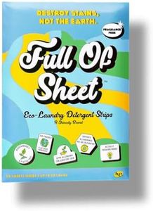 Shinesty Full of Sheet Eco-Laundry Detergent Strips | Hypoallergenic & Plastic Free Laundry Strips (30 Sheets) Unscented